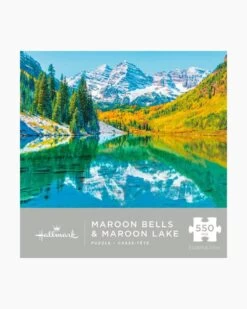 Hallmark Maroon Bells And Maroon Lake Mountain Scene 550-Piece Puzzle