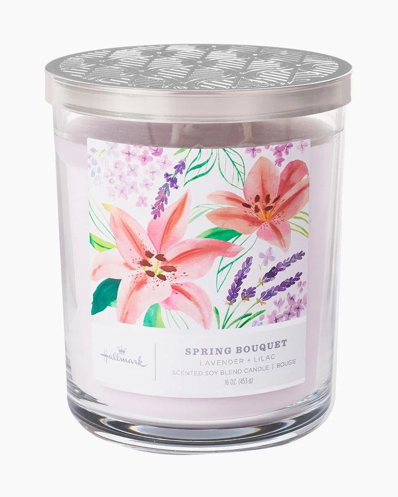 Hallmark Spring Bouquet 3-Wick Jar Candle 1 Hallmark Spring Bouquet 3-Wick Jar Candle