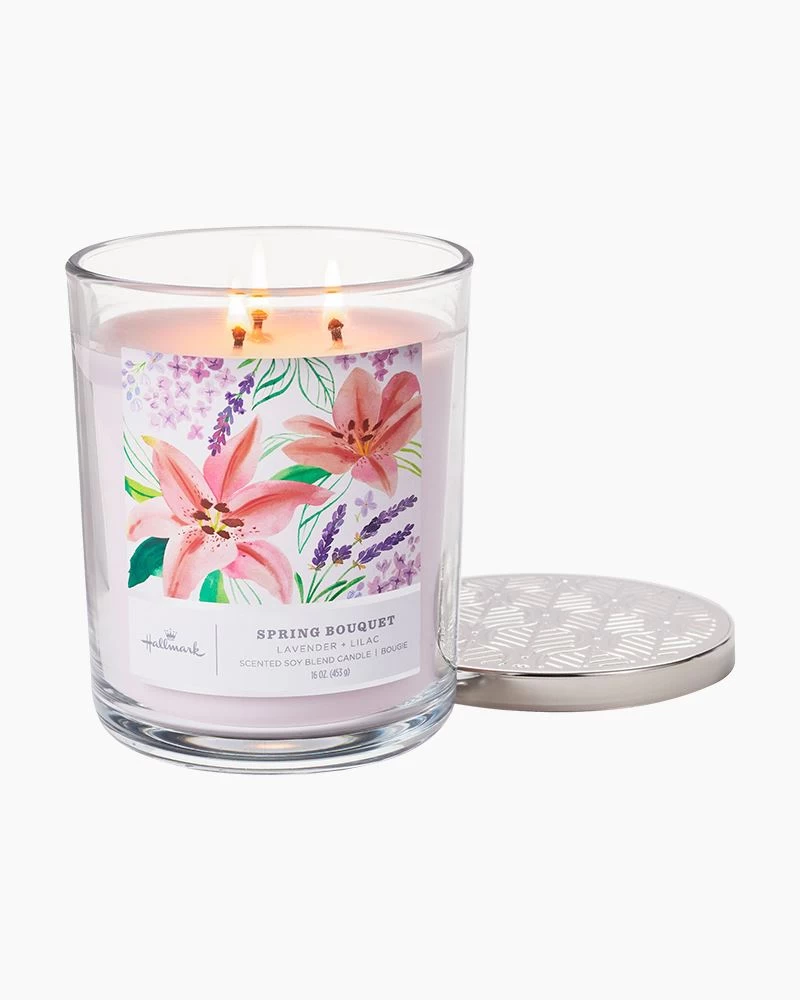 Hallmark Spring Bouquet 3-Wick Jar Candle 2 Hallmark Spring Bouquet 3-Wick Jar Candle - Image 2