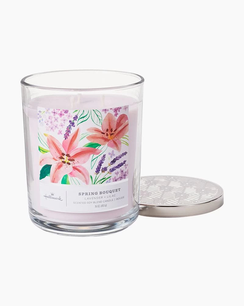Hallmark Spring Bouquet 3-Wick Jar Candle 3 Hallmark Spring Bouquet 3-Wick Jar Candle - Image 3