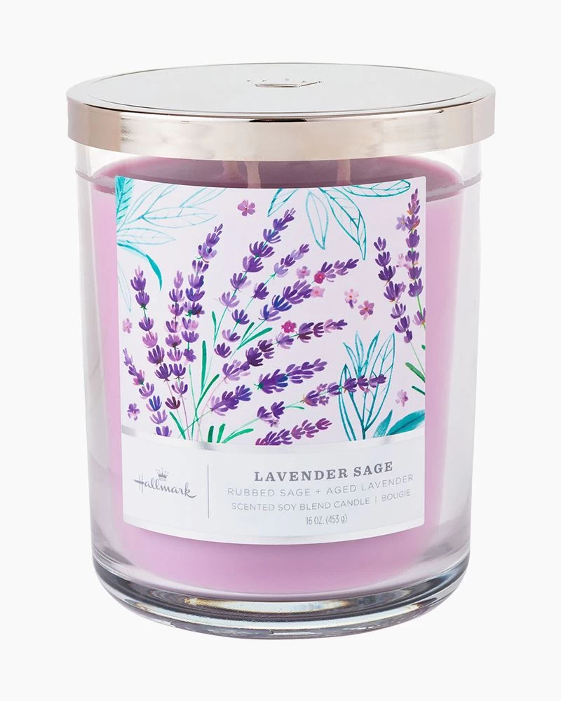 Hallmark Lavender Sage 3-Wick Jar Candle 1 Hallmark Lavender Sage 3-Wick Jar Candle