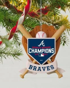 Hallmark MLB Atlanta Braves World Series Champions 2021 Ornament -Toy store 000500 1000591705 NoColor ALT3