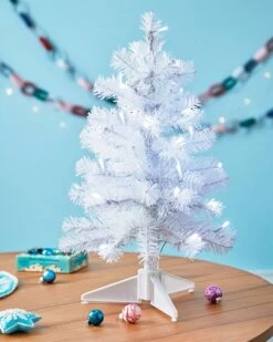 Hallmark Miniature White Pre-Lit Christmas Tree -Toy store 000500 1000603631 NoColor ALT2 v1