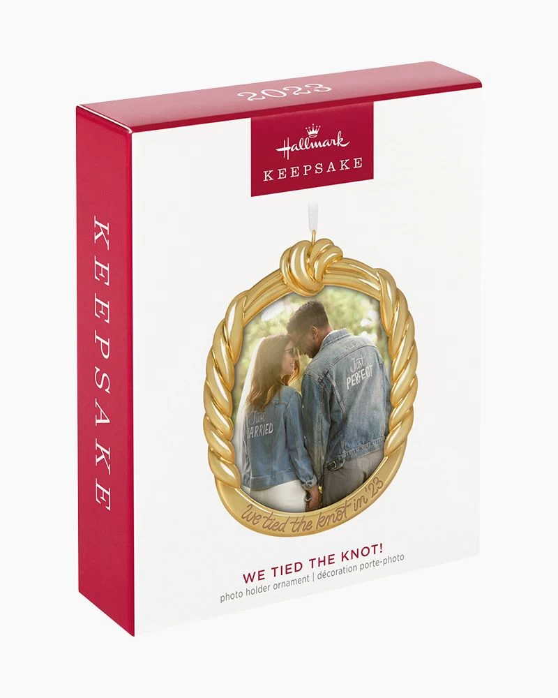 Hallmark We Tied The Knot! 2023 Metal Photo Frame Ornament 4 Hallmark We Tied The Knot! 2023 Metal Photo Frame Ornament - Image 4