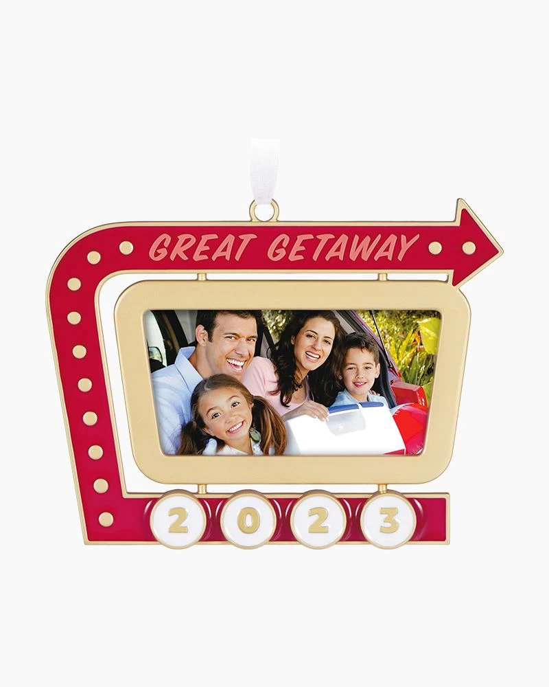 Hallmark Great Getaway 2023 Metal Photo Frame Ornament 2 Hallmark Great Getaway 2023 Metal Photo Frame Ornament - Image 2