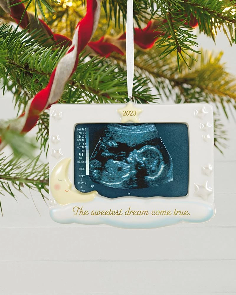 Hallmark Sweetest Dream Come True 2023 Porcelain Photo Frame Ornament 1 Hallmark Sweetest Dream Come True 2023 Porcelain Photo Frame Ornament