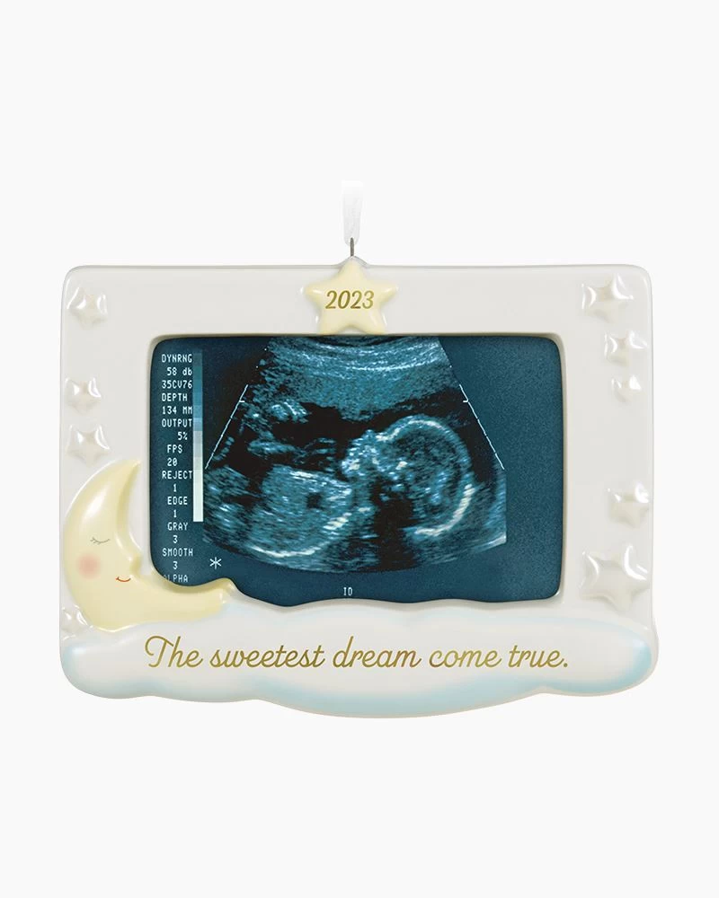 Hallmark Sweetest Dream Come True 2023 Porcelain Photo Frame Ornament 2 Hallmark Sweetest Dream Come True 2023 Porcelain Photo Frame Ornament - Image 2
