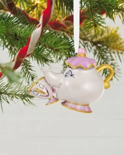 Hallmark Disney Beauty And The Beast A Mother's Love Porcelain Ornament