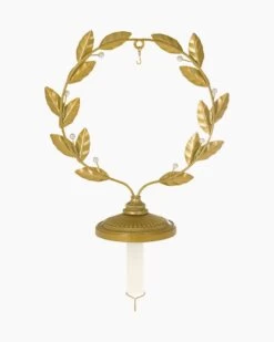 Hallmark Golden Wreath Metal Ornament And Stocking Hanger -Toy store 000500 1000619729 NoColor ALT2