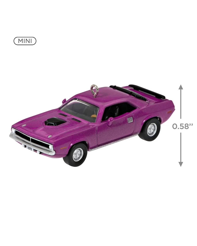 Hallmark Mini Lil' Classic Cars 1970 Plymouth Hemi® 'Cuda 2023 Metal Ornament 4 Hallmark Mini Lil' Classic Cars 1970 Plymouth Hemi® 'Cuda 2023 Metal Ornament - Image 4