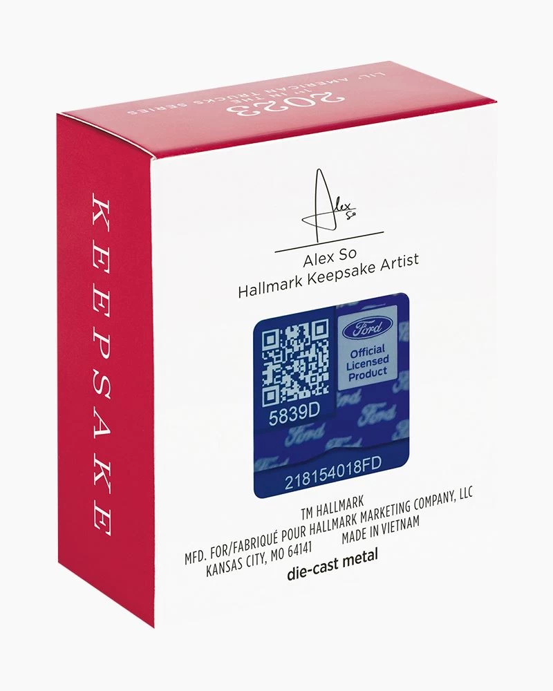 Hallmark Mini Lil' American Trucks 1954 Mercury M-100 2023 Metal Ornament 6 Hallmark Mini Lil' American Trucks 1954 Mercury M-100 2023 Metal Ornament - Image 6