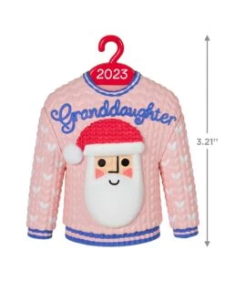Hallmark Granddaughter Christmas Sweater 2023 Ornament -Toy store 000500 1000621940 NoColor ALT3