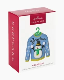 Hallmark Grandson Christmas Sweater 2023 Ornament -Toy store 000500 1000621941 NoColor ALT4