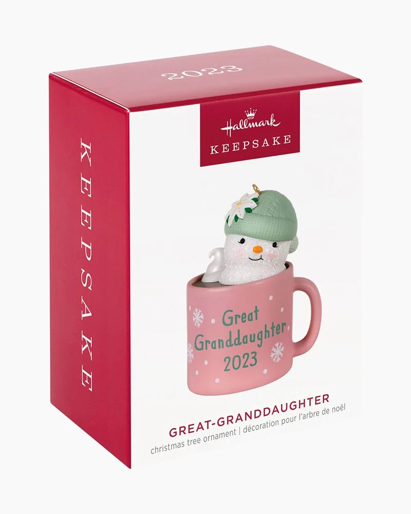 Hallmark Great-Granddaughter Hot Cocoa Mug 2023 Ornament 5 Hallmark Great-Granddaughter Hot Cocoa Mug 2023 Ornament - Image 5