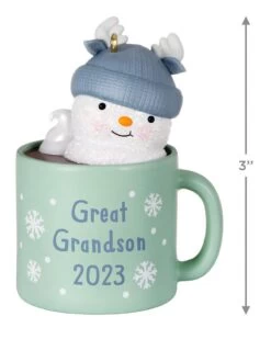 Hallmark Great-Grandson Hot Cocoa Mug 2023 Ornament -Toy store 000500 1000621943 NoColor ALT3