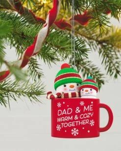 Hallmark Dad & Me Hot Cocoa Mug 2023 Ornament