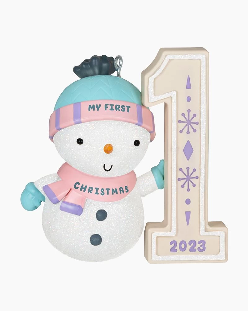 Hallmark My First Christmas Snowman 2023 Ornament 2 Hallmark My First Christmas Snowman 2023 Ornament - Image 2