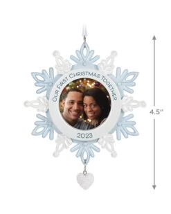 Hallmark Our First Christmas Together Snowflake 2023 Photo Frame Ornament 9 Hallmark Our First Christmas Together Snowflake 2023 Photo Frame Ornament -Toy store 000500 1000621984 NoColor ALT3