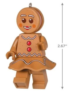 Hallmark Gingerbread Woman LEGO® Minifigure Ornament -Toy store 000500 1000621990 NoColor ALT3