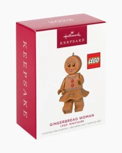 Hallmark Gingerbread Woman LEGO® Minifigure Ornament -Toy store 000500 1000621990 NoColor ALT4