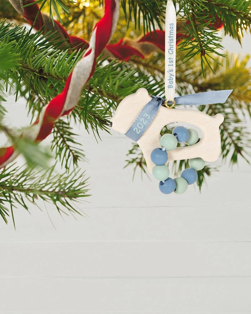 Hallmark Baby Boy's First Christmas Bear 2023 Ornament 1 Hallmark Baby Boy's First Christmas Bear 2023 Ornament