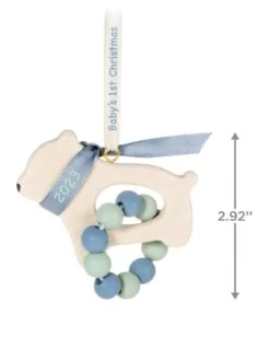 Hallmark Baby Boy's First Christmas Bear 2023 Ornament 9 Hallmark Baby Boy's First Christmas Bear 2023 Ornament -Toy store 000500 1000622004 NoColor ALT3