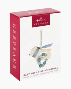 Hallmark Baby Boy's First Christmas Bear 2023 Ornament 10 Hallmark Baby Boy's First Christmas Bear 2023 Ornament -Toy store 000500 1000622004 NoColor ALT4