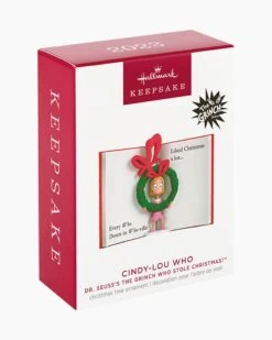 Hallmark Dr. Seuss's How The Grinch Stole Christmas!™ Cindy-Lou Who Ornament -Toy store 000500 1000622024 NoColor ALT4