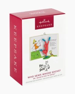 Hallmark Dr. Seuss's Fox In Socks™ Who Sews Whose Socks? Ornament 10 Hallmark Dr. Seuss's Fox In Socks™ Who Sews Whose Socks? Ornament -Toy store 000500 1000622025 NoColor ALT4