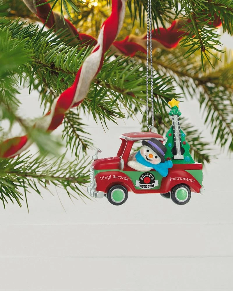 Hallmark Holiday Parade Nello's Music Shop Truck 2023 Ornament 1 Hallmark Holiday Parade Nello's Music Shop Truck 2023 Ornament