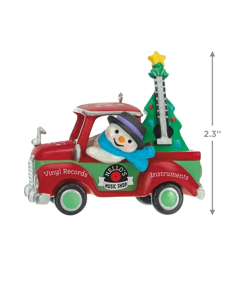 Hallmark Holiday Parade Nello's Music Shop Truck 2023 Ornament 4 Hallmark Holiday Parade Nello's Music Shop Truck 2023 Ornament - Image 4