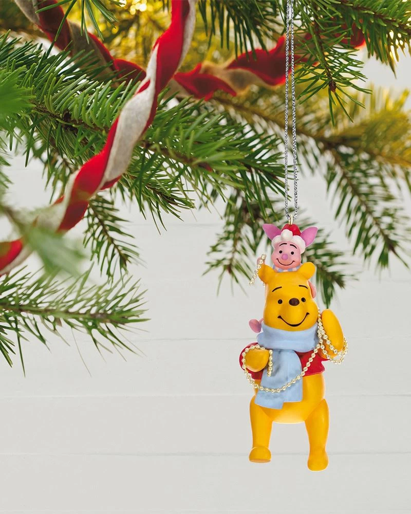 Hallmark Disney Winnie The Pooh Trimming The Tree Together Ornament 1 Hallmark Disney Winnie The Pooh Trimming The Tree Together Ornament