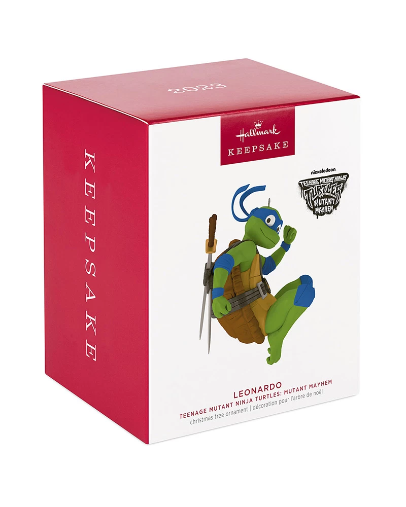 Hallmark Teenage Mutant Ninja Turtles: Mutant Mayhem Leonardo Ornament 3 Hallmark Teenage Mutant Ninja Turtles: Mutant Mayhem Leonardo Ornament - Image 3