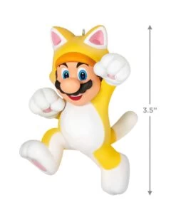 Hallmark Nintendo Super Mario™ Powered Up With Mario Cat Ornament -Toy store 000500 1000622082 NoColor ALT3