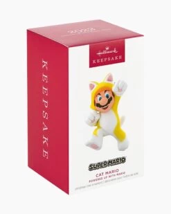 Hallmark Nintendo Super Mario™ Powered Up With Mario Cat Ornament -Toy store 000500 1000622082 NoColor ALT4