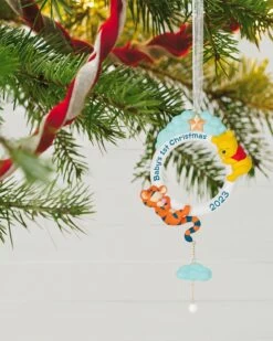 Hallmark Disney Winnie The Pooh Baby's First Christmas 2023 Ornament