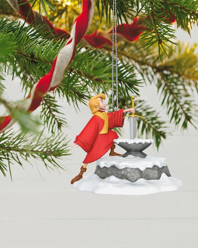 Hallmark Disney The Sword In The Stone 60th Anniversary Becoming King Arthur Ornament 1 Hallmark Disney The Sword In The Stone 60th Anniversary Becoming King Arthur Ornament