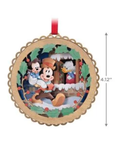 Hallmark Disney Mickey's Christmas Carol 40th Anniversary Papercraft Ornament -Toy store 000500 1000622102 NoColor ALT3