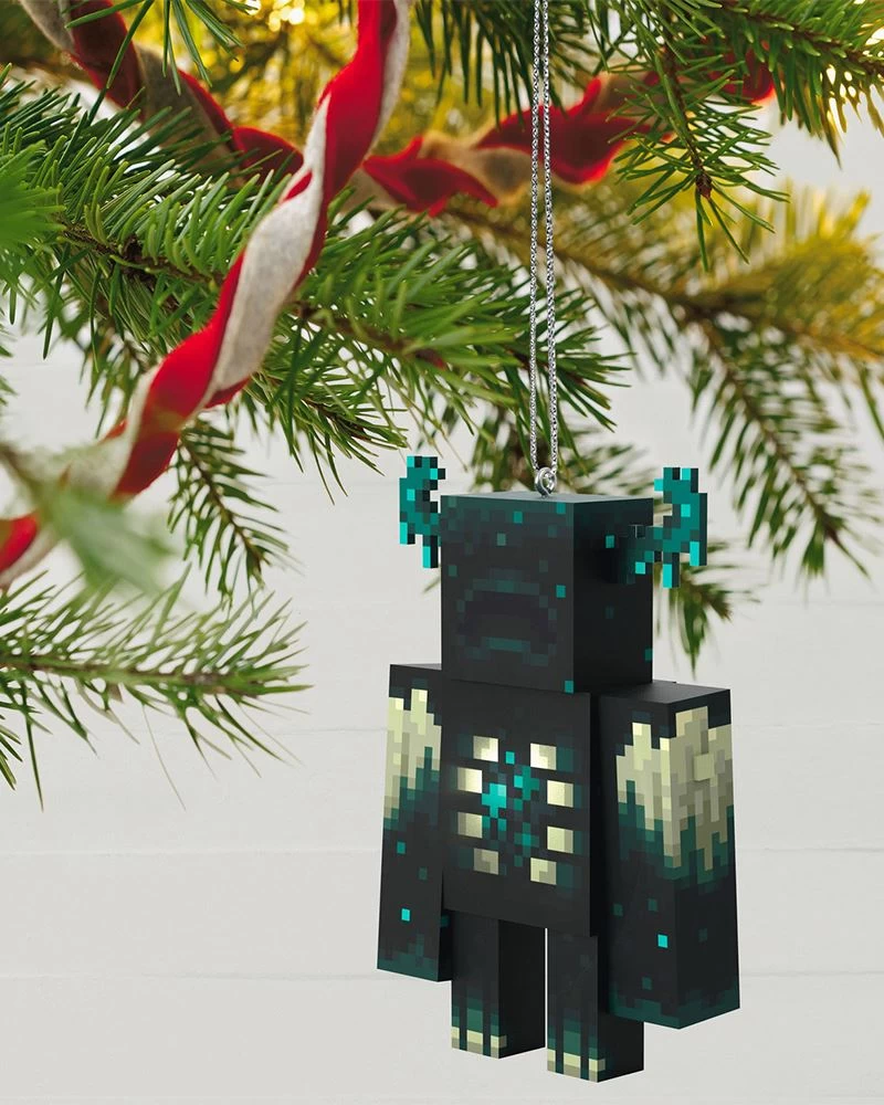 Hallmark Minecraft Warden Ornament With Light 1 Hallmark Minecraft Warden Ornament With Light