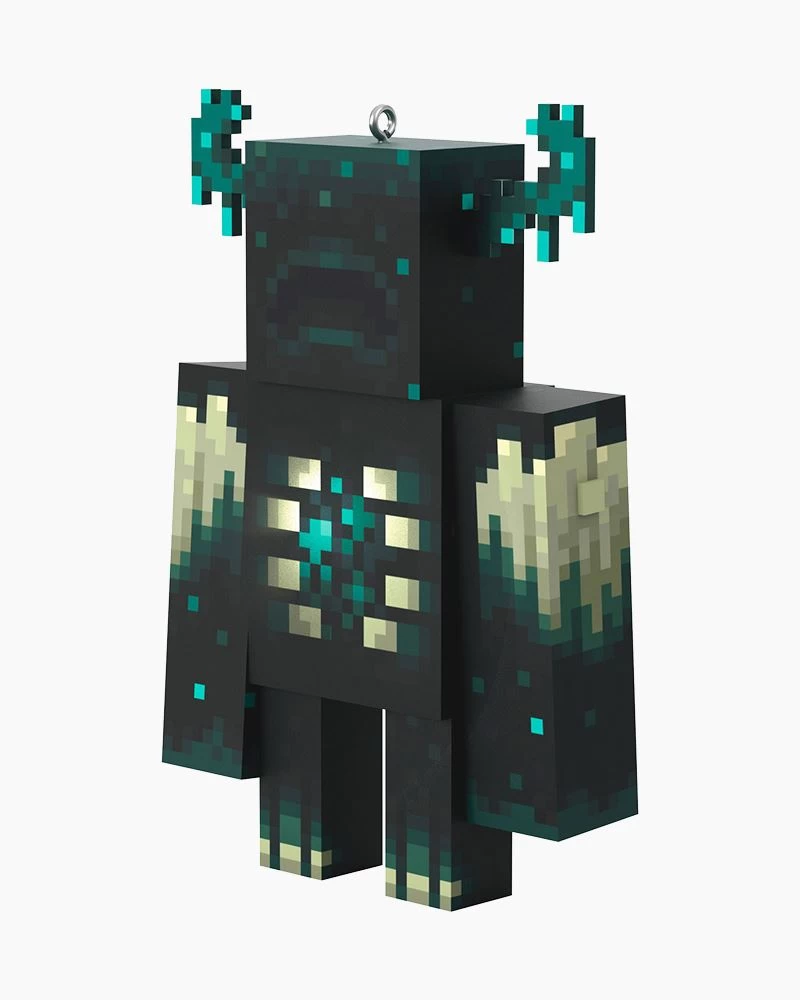Hallmark Minecraft Warden Ornament With Light 2 Hallmark Minecraft Warden Ornament With Light - Image 2