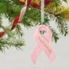 Hallmark Strength Within Pink Ribbon Porcelain Ornament Benefiting Susan G. Komen®