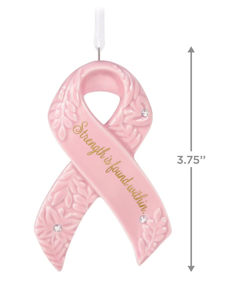 Hallmark Strength Within Pink Ribbon Porcelain Ornament Benefiting Susan G. Komen® 4 Hallmark Strength Within Pink Ribbon Porcelain Ornament Benefiting Susan G. Komen® - Image 4