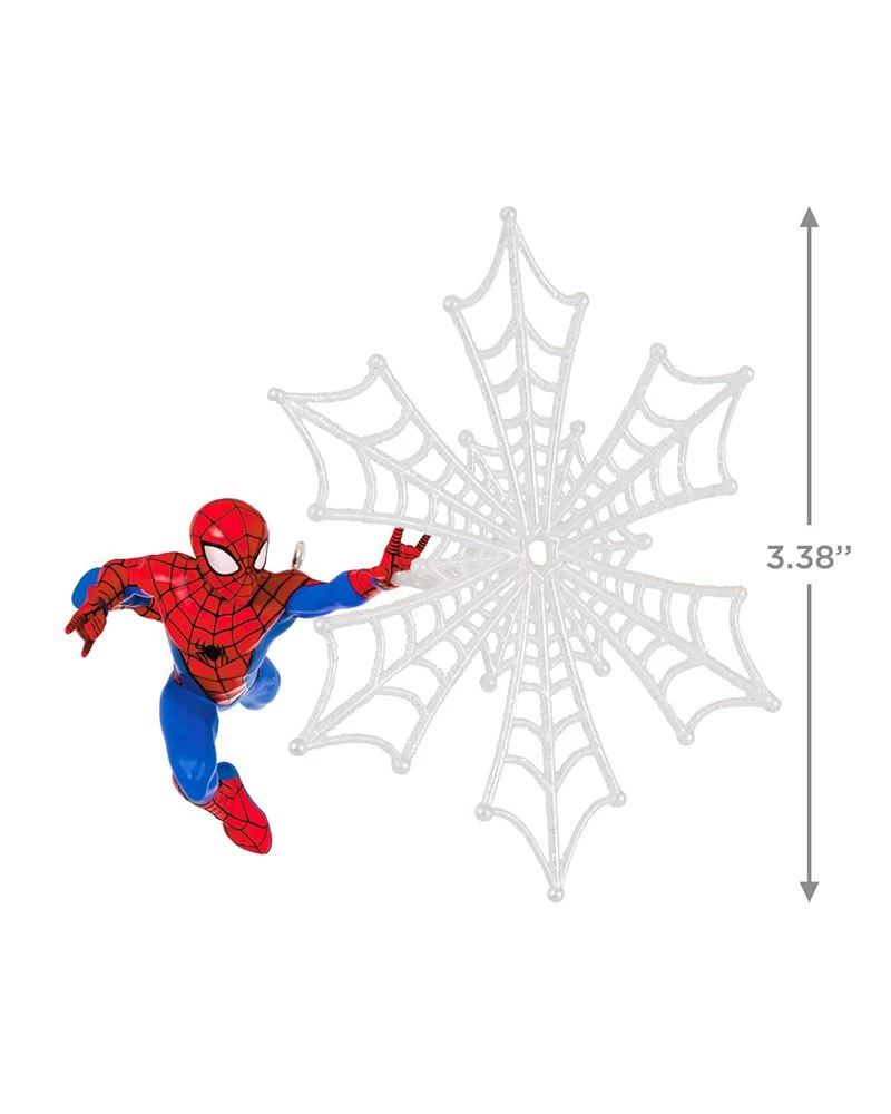 Hallmark Marvel Spider-Man Spidey Spins A Snowflake Ornament 4 Hallmark Marvel Spider-Man Spidey Spins A Snowflake Ornament - Image 4
