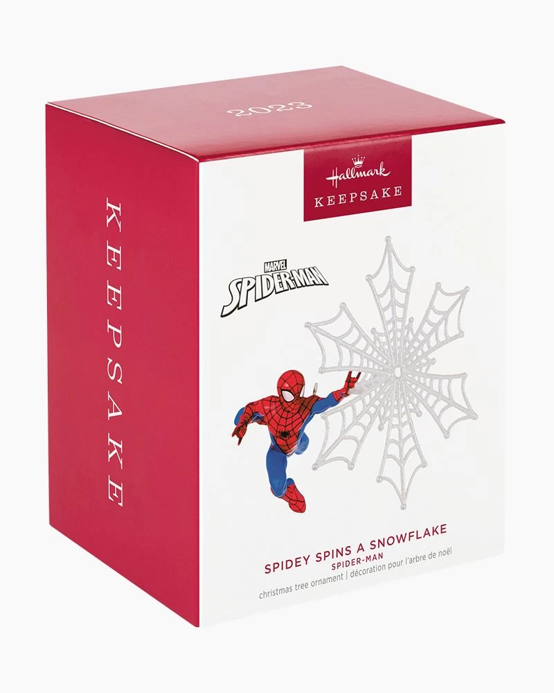 Hallmark Marvel Spider-Man Spidey Spins A Snowflake Ornament 5 Hallmark Marvel Spider-Man Spidey Spins A Snowflake Ornament - Image 5