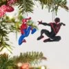 Hallmark Mini Marvel Spider-Man And Miles Morales Ornaments (Set Of 2)