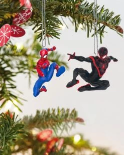 Hallmark Mini Marvel Spider-Man And Miles Morales Ornaments (Set Of 2)