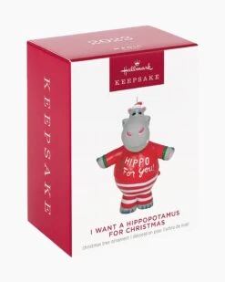 Hallmark I Want A Hippopotamus For Christmas Musical Ornament -Toy store 000500 1000622147 NoColor ALT4