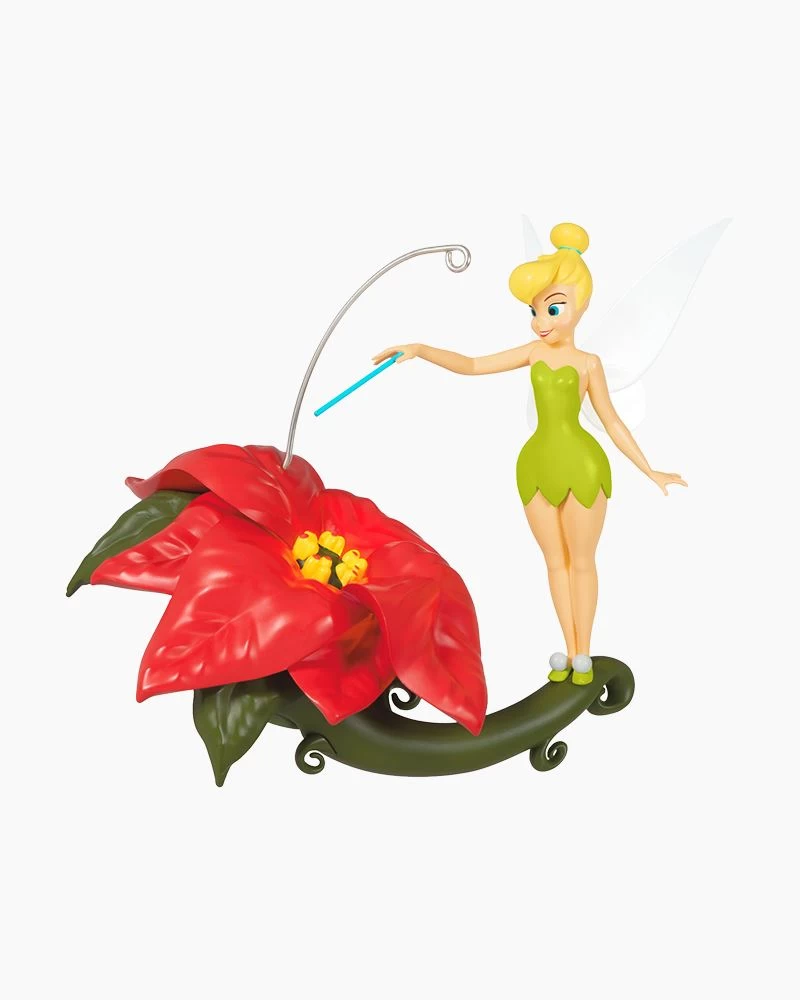 Hallmark Disney Tinker Bell Pixie-Dusted Poinsettia Ornament 2 Hallmark Disney Tinker Bell Pixie-Dusted Poinsettia Ornament - Image 2