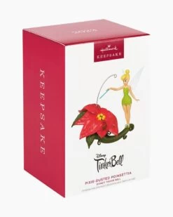 Hallmark Disney Tinker Bell Pixie-Dusted Poinsettia Ornament 10 Hallmark Disney Tinker Bell Pixie-Dusted Poinsettia Ornament -Toy store 000500 1000622154 NoColor ALT4