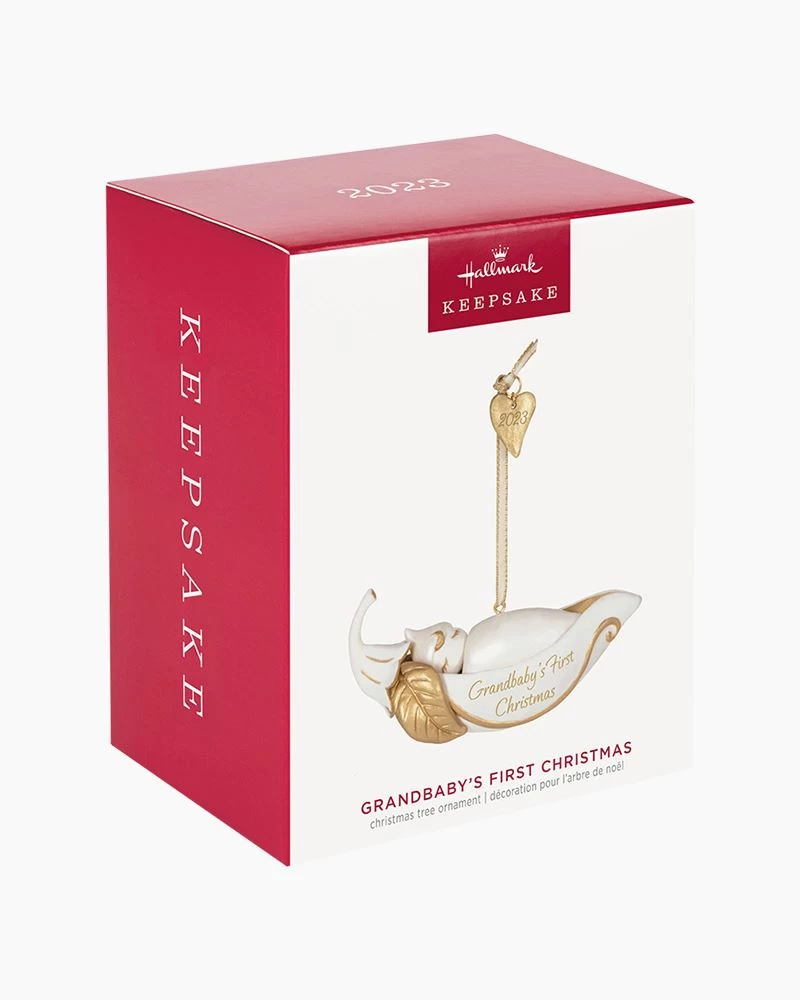 Hallmark Grandbaby's First Christmas Pea In A Pod 2023 Porcelain Ornament 5 Hallmark Grandbaby's First Christmas Pea In A Pod 2023 Porcelain Ornament - Image 5